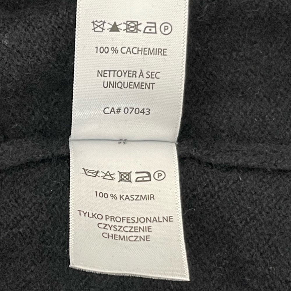 Adrienne Vittadini Women 100% 2-ply  Cashmere Sweater Top Sz S Mock Neck Black - Picture 11 of 12